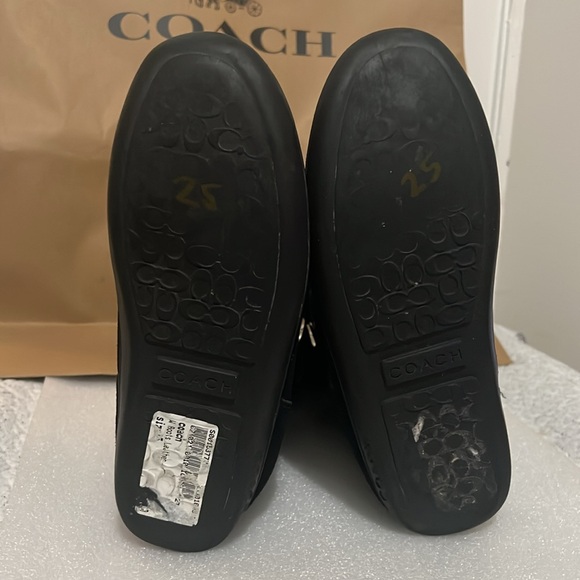 Pre Owned Coach Black Logo C Casual Woman’s boots Size 7.5 - Picture 7 of 10